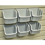 Small Parts Storage Reach-In Bin Storage Kit (6 pcs)