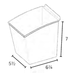 Reach-in Storage Bins for Slatwall - PopBox Cube