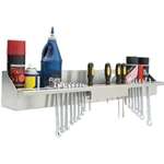 Aluminum Hand Tool Storage & Aerosol Can Shelf and Organizer