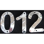 4in. Diamond Plate Aluminum Numbers