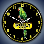 Polly Gas LED Backlit Clock