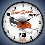 Rupp Snowmobile LED Backlit Clock