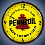 Pennzoil LED Backlit Clock