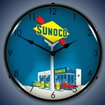 Sunoco Gas LED Backlit Clock
