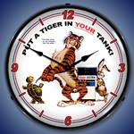 Esso Tiger LED Backlit Clock