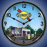 Sunoco Station 2 LED Backlit Clock