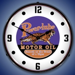 Powerlube Motor Oil LED Backlit Clock