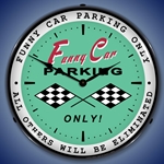 Funny Car Parking LED Backlit Clock