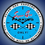 Super Gas Parking LED Backlit Clock