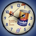 Purelube Oil LED Backlit Clock