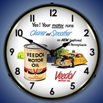 Veedol Motor Oil LED Backlit Clock