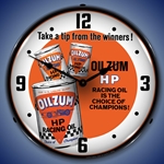 Oilzum HP Oil LED Backlit Clock