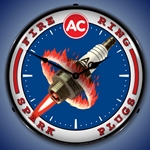 AC Spark Plugs LED Backlit Clock