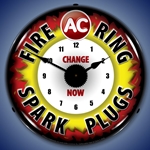 AC Fire Ring LED Backlit Clock