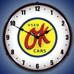 OK Used Cars LED Backlit Clock