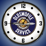 Oldsmobile Service LED Backlit Clock