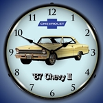 1967 Chevy II Nova Super Sport LED Backlit Clock