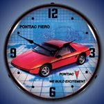 1984 Pontiac Fiero LED Backlit Clock