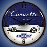 1954 Corvette LED Backlit Clock