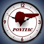 Pontiac Indian LED Backlit Clock