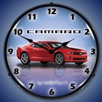 Camaro G5 Red Jewel LED Backlit Clock
