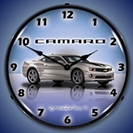 Camaro G5 Silver Ice LED Backlit Clock