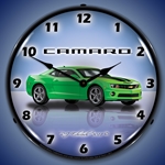 Camaro G5 Synergy Green LED Backlit Clock