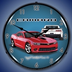 2014 SS Camaro Red Hot LED Backlit Clock