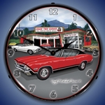 1968 SS Chevelle LED Backlit Clock