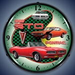 1968 Pontiac GTO LED Backlit Clock