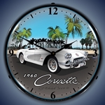 1960 Corvette LED Backlit Clock
