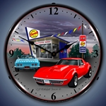 1968 Corvette LED Backlit Clock
