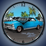 1966 Nova (blue) LED Backlit Clock