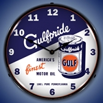 Gulfpride Motor Oil 2 LED Backlit Clock