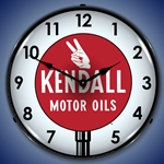 Kendall Motor Oil 3 LED Backlit Garage Clock