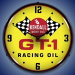 Kendall  GT-1 Racing Motor Oil LED Backlit Clock
