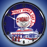 Kendall  Gas Station LED Backlit Garage Clock