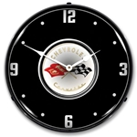 C1 Corvette Black Tie LED Backlit Clock