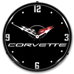 C5 Corvette Black Tie LED Backlit Clock