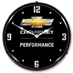 Chevy Bowtie Performance LED Backlit Clock