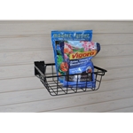 12 in W x 12 in D Small Wire Basket for Slatwall