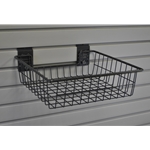 Locking Square Shallow Basket for Slatwall storeWALL HandiWALL