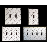 Diamond Plate Toggle Switch Cover - Wall Plate