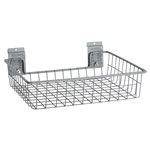 Square Shallow Wire Basket for storeWALL Slatwall Storage