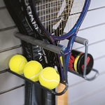Sports Tennis Racquet Rack for Slatwall Wall Organizers
