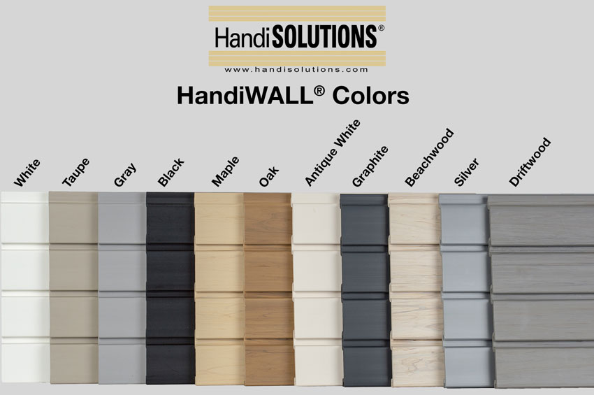 HandiWall Slatwall panel samples