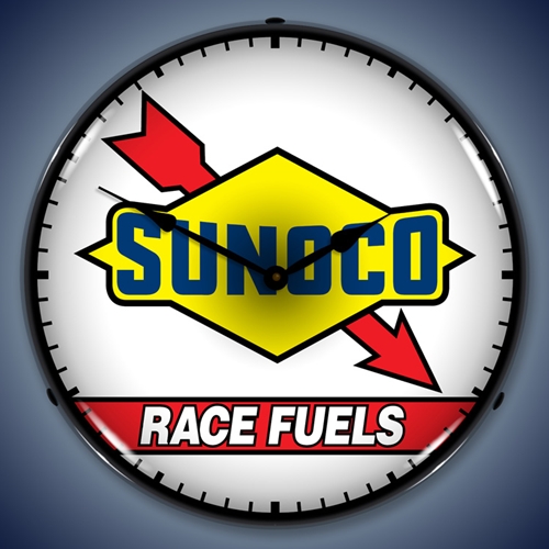 Sunoco Race Fuel LED Backlit Clock