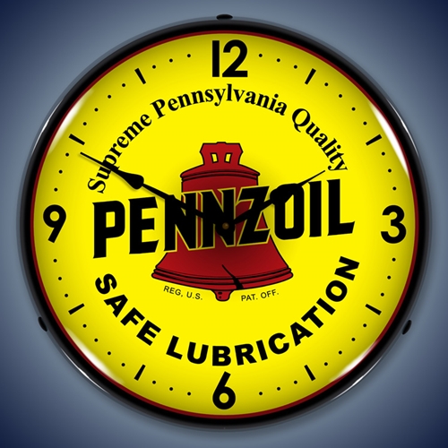 Pennzoil LED Backlit Clock
