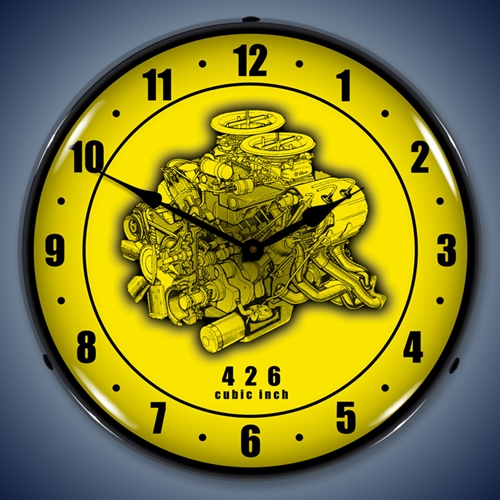 426 Engine Cutaway LED Backlit Clock