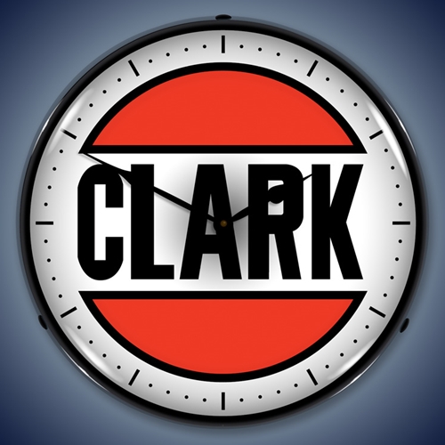 Clark Gas LED Backlit Clock